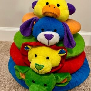 Colorful Animal Stacking Rings Toy